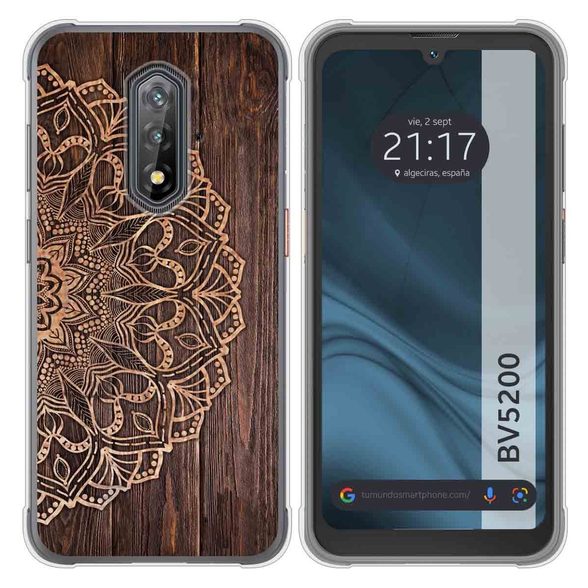 Funda Silicona para Blackview BV5200 / BV5200 Pro diseño Madera 06 Dibujos
