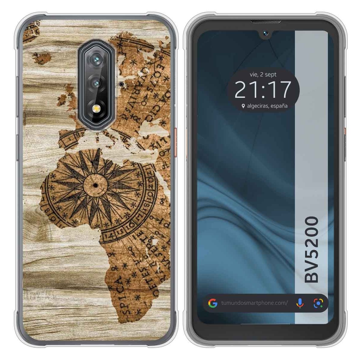 Funda Silicona para Blackview BV5200 / BV5200 Pro diseño Madera 07 Dibujos
