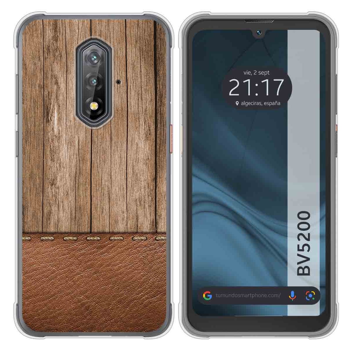 Funda Silicona para Blackview BV5200 / BV5200 Pro diseño Madera 09 Dibujos