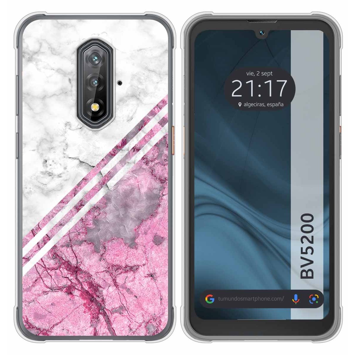 Funda Silicona para Blackview BV5200 / BV5200 Pro diseño Mármol 03 Dibujos