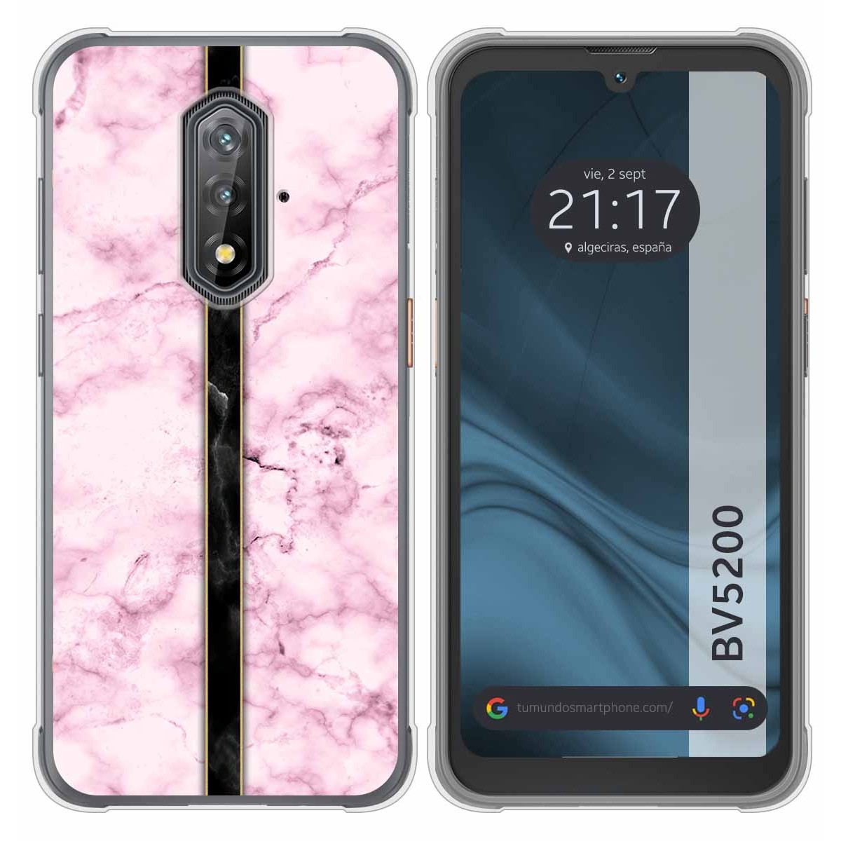Funda Silicona para Blackview BV5200 / BV5200 Pro diseño Mármol 04 Dibujos