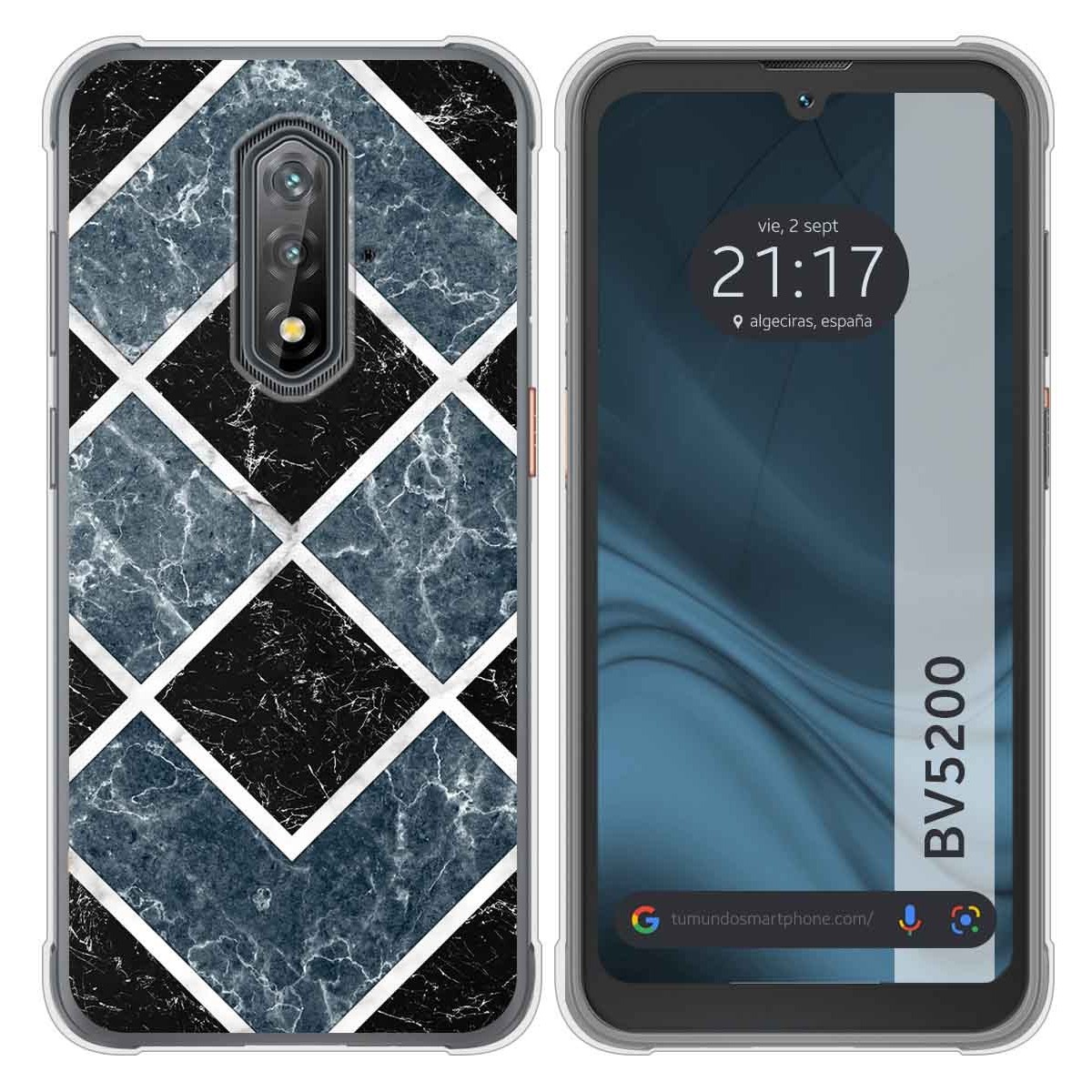 Funda Silicona para Blackview BV5200 / BV5200 Pro diseño Mármol 06 Dibujos