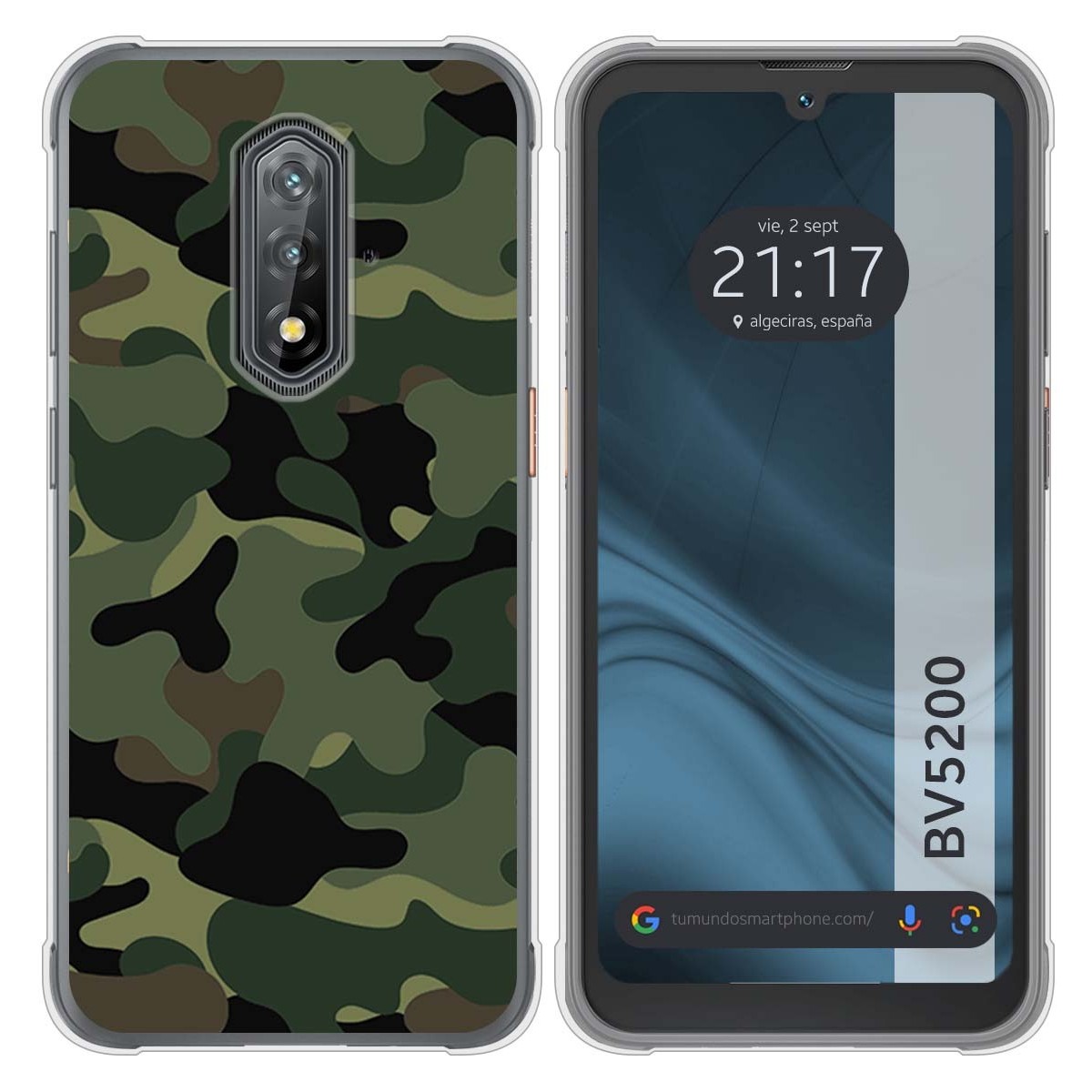 Funda Silicona para Blackview BV5200 / BV5200 Pro diseño Camuflaje Dibujos