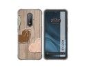 Funda Silicona para Blackview BV5200 / BV5200 Pro diseño Corazones Madera Dibujos