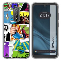 Funda Silicona para Blackview BV5200 / BV5200 Pro diseño Comic Dibujos