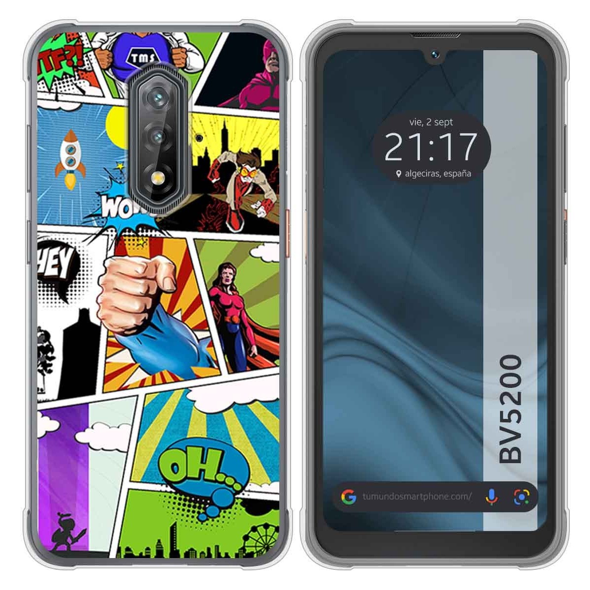 Funda Silicona para Blackview BV5200 / BV5200 Pro diseño Comic Dibujos
