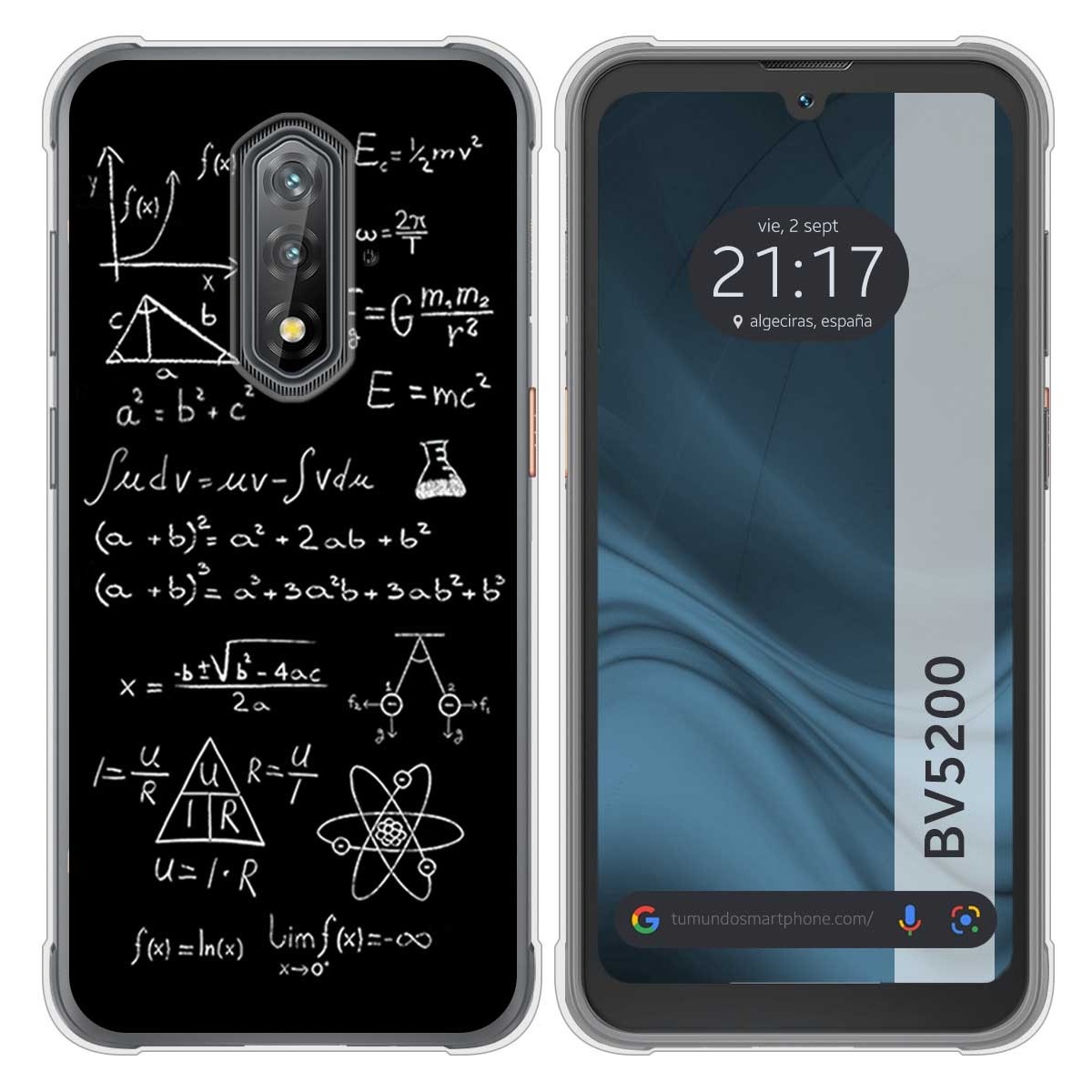 Funda Silicona para Blackview BV5200 / BV5200 Pro diseño Formulas Dibujos