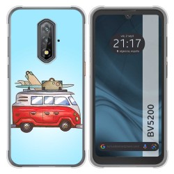 Funda Silicona para Blackview BV5200 / BV5200 Pro diseño Furgoneta Dibujos