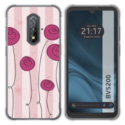 Funda Silicona para Blackview BV5200 / BV5200 Pro diseño Flores Vintage Dibujos