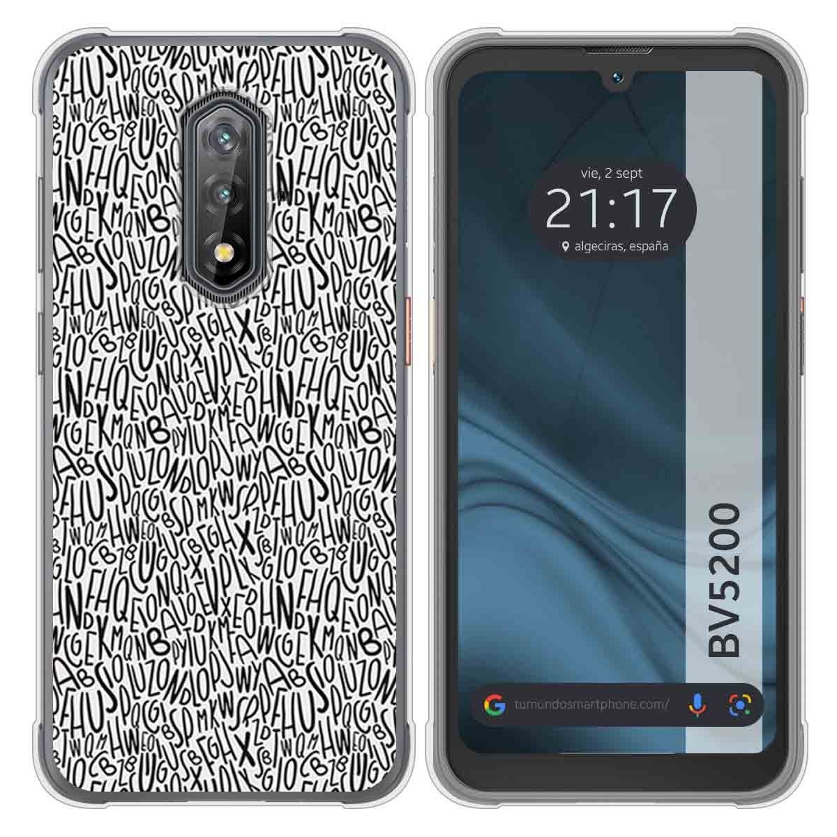 Funda Silicona para Blackview BV5200 / BV5200 Pro diseño Letras Dibujos