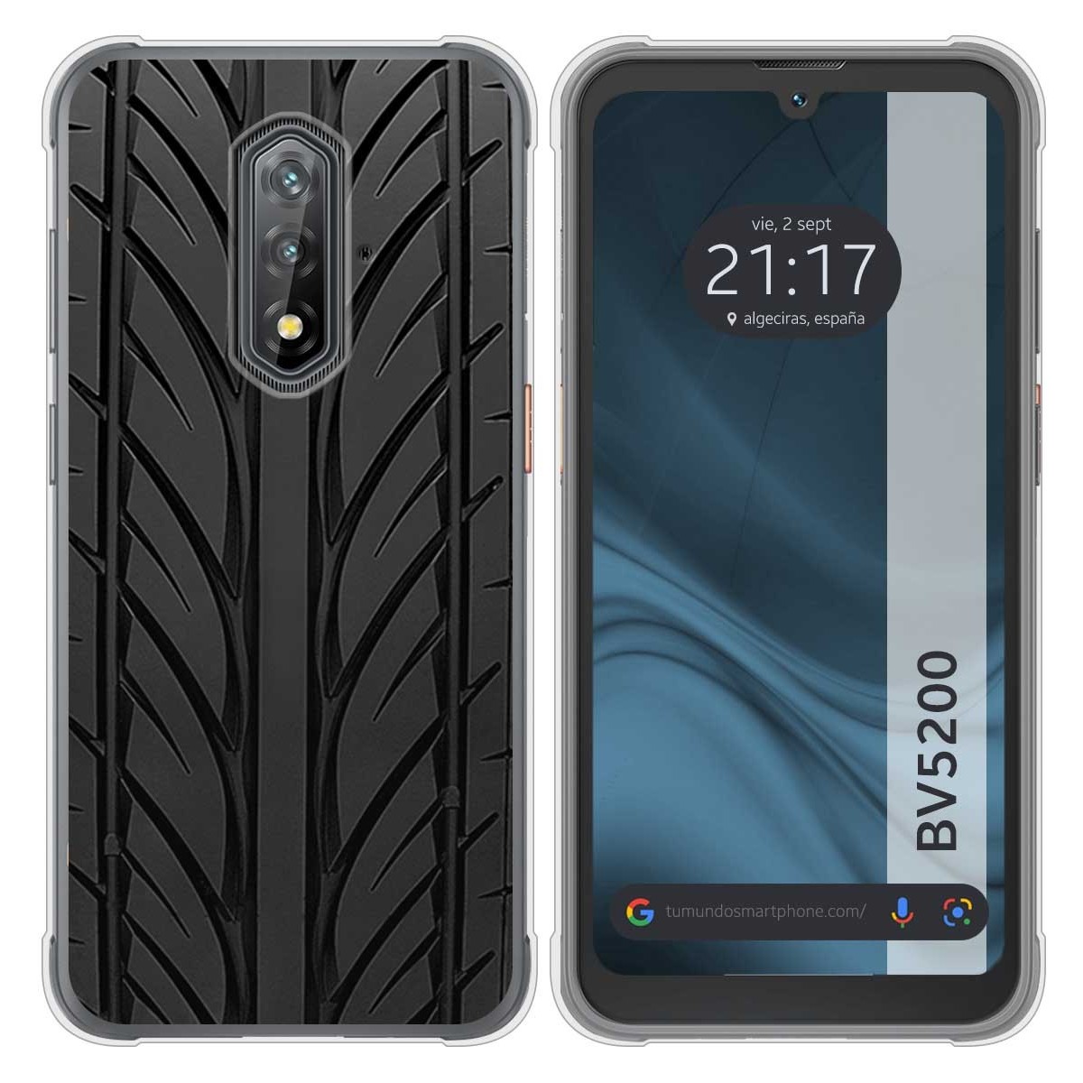 Funda Silicona para Blackview BV5200 / BV5200 Pro diseño Neumatico Dibujos