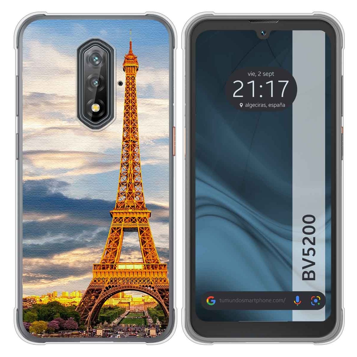 Funda Silicona para Blackview BV5200 / BV5200 Pro diseño Paris Dibujos