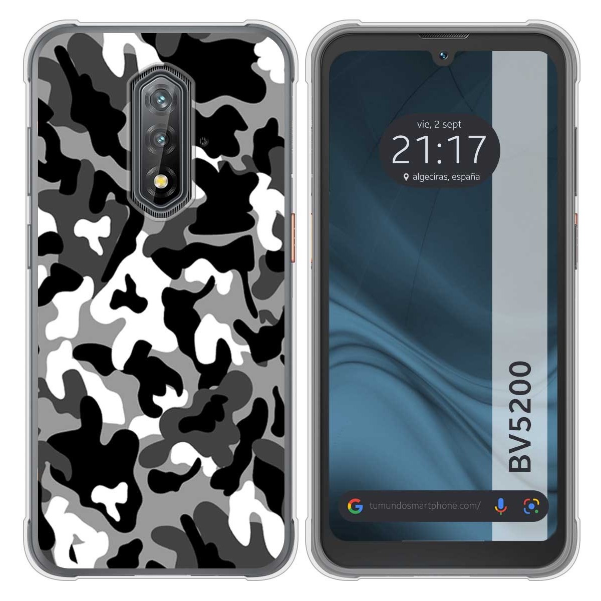 Funda Silicona para Blackview BV5200 / BV5200 Pro diseño Snow Camuflaje Dibujos