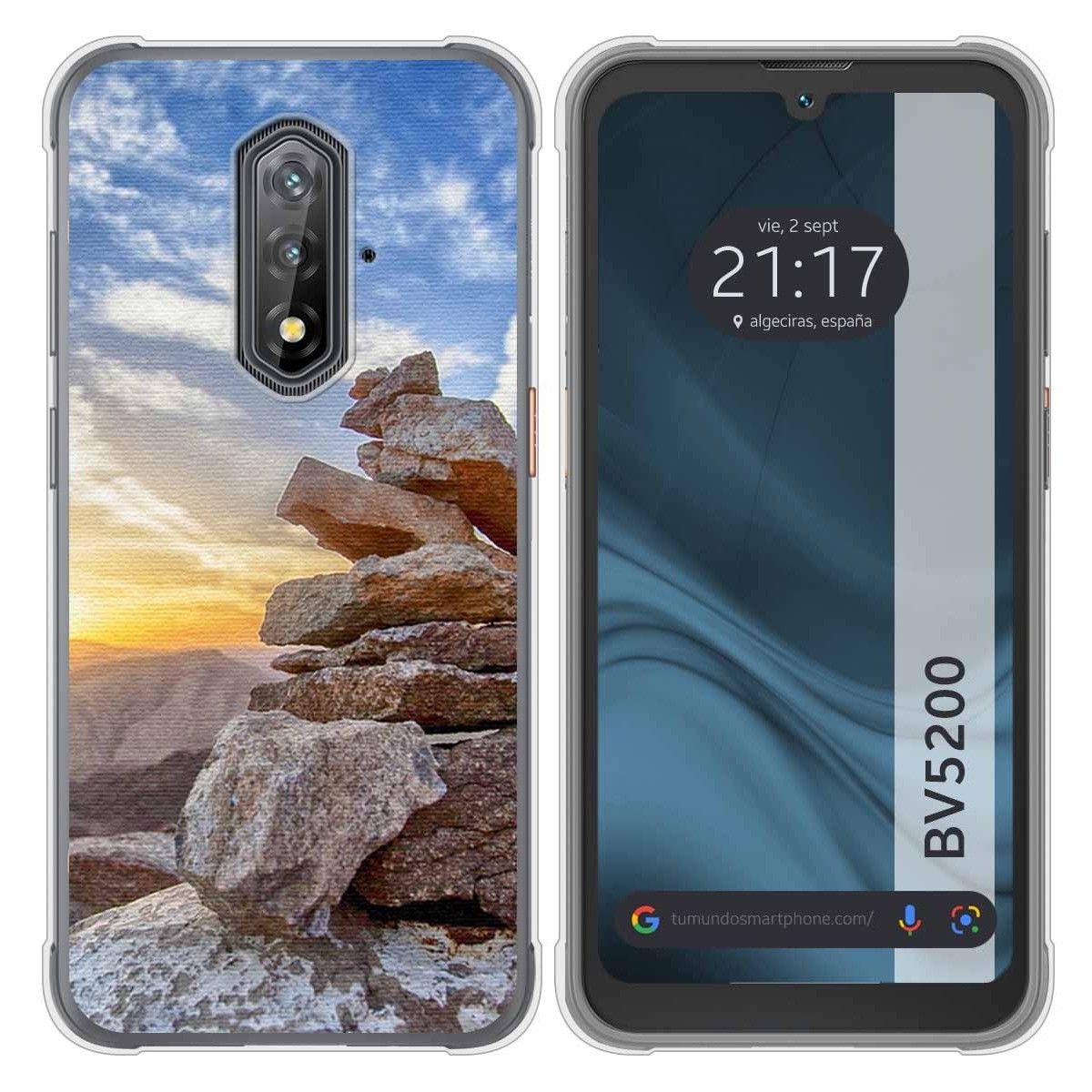 Funda Silicona para Blackview BV5200 / BV5200 Pro diseño Sunset Dibujos