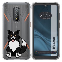 Funda Silicona Transparente para Blackview BV5200 / BV5200 Pro diseño Perros 01 Dibujos