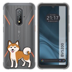 Funda Silicona Transparente para Blackview BV5200 / BV5200 Pro diseño Perros 02 Dibujos