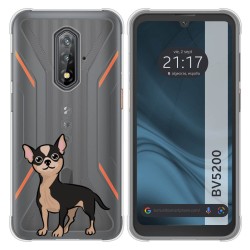 Funda Silicona Transparente para Blackview BV5200 / BV5200 Pro diseño Perros 05 Dibujos