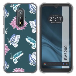 Funda Silicona Transparente para Blackview BV5200 / BV5200 Pro diseño Flores 10 Dibujos