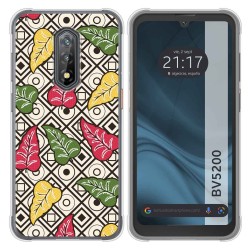 Funda Silicona Transparente para Blackview BV5200 / BV5200 Pro diseño Flores 11 Dibujos