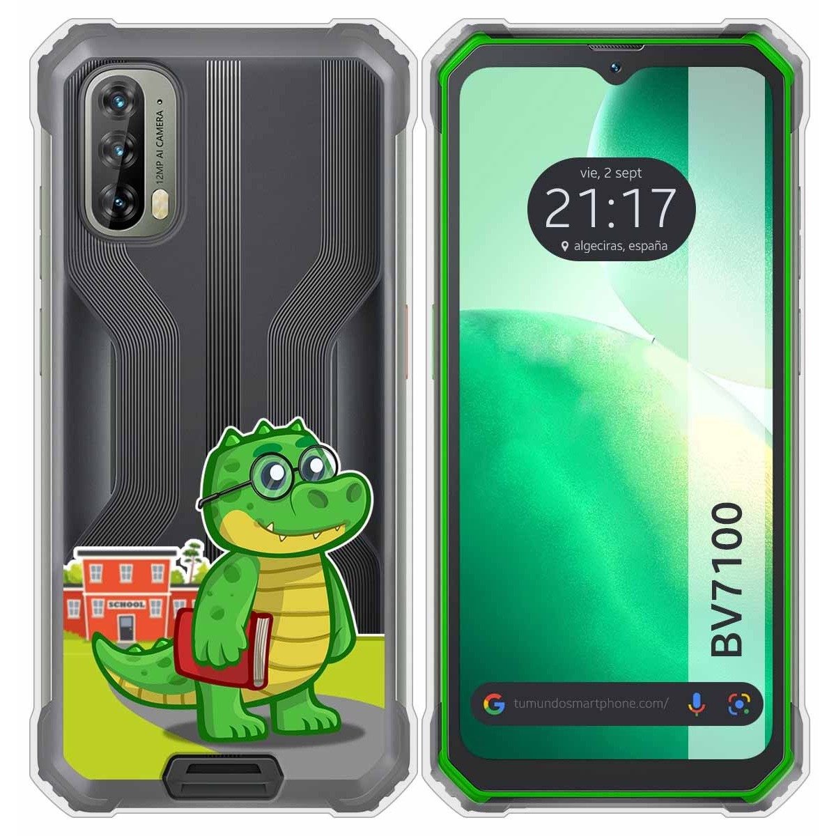 Funda Silicona Transparente para Blackview BV7100 diseño Coco Dibujos