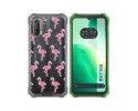Funda Silicona Transparente para Blackview BV7100 diseño Flamenco Dibujos