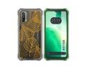 Funda Silicona Transparente para Blackview BV7100 diseño Hojas Dibujos