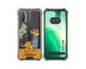 Funda Silicona Transparente para Blackview BV7100 diseño Jirafa Dibujos