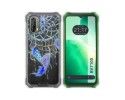 Funda Silicona Transparente para Blackview BV7100 diseño Plumas Dibujos