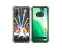 Funda Silicona Transparente para Blackview BV7100 diseño Unicornio Dibujos