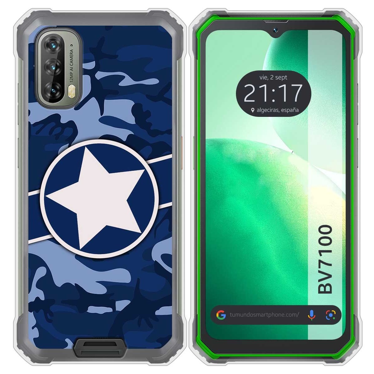 Funda Silicona para Blackview BV7100 diseño Camuflaje 03 Dibujos