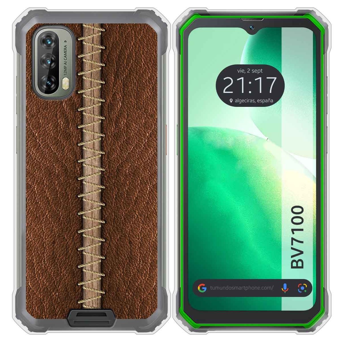Funda Silicona para Blackview BV7100 diseño Cuero 01 Dibujos