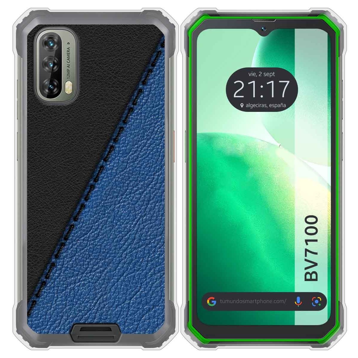 Funda Silicona para Blackview BV7100 diseño Cuero 02 Dibujos