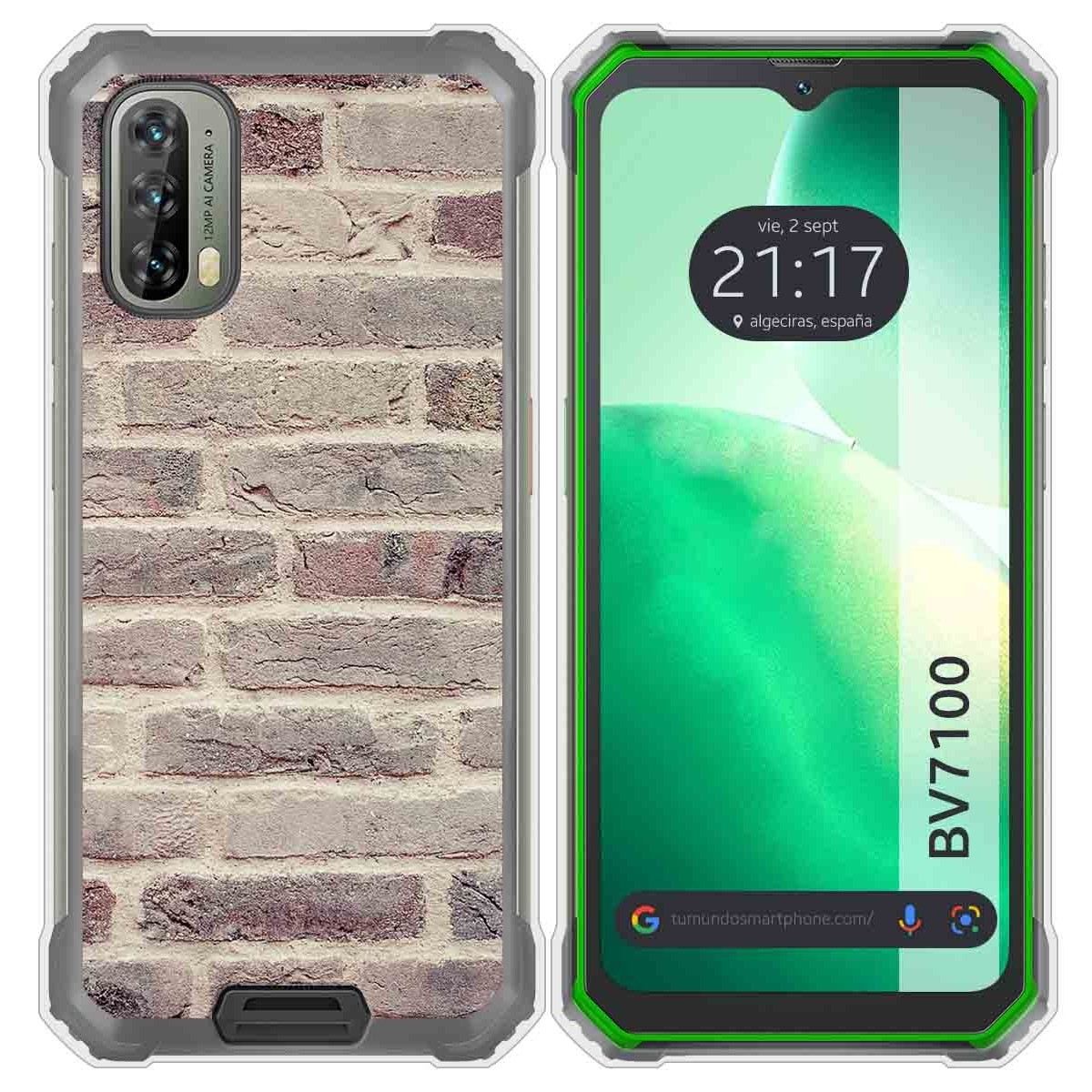 Funda Silicona para Blackview BV7100 diseño Ladrillo 01 Dibujos