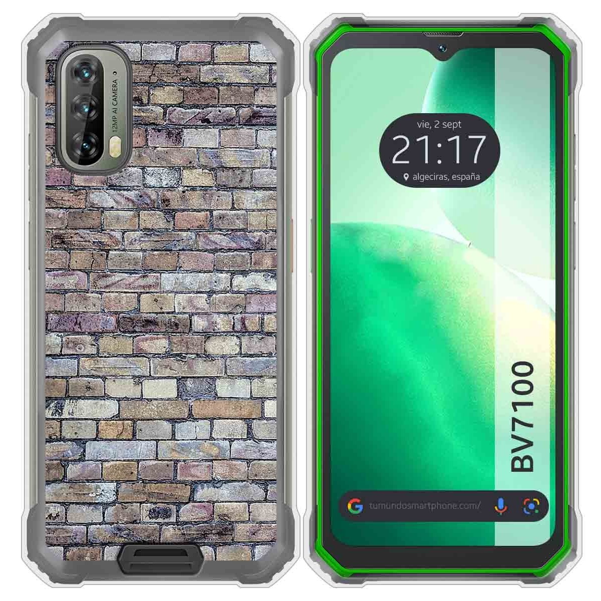 Funda Silicona para Blackview BV7100 diseño Ladrillo 02 Dibujos