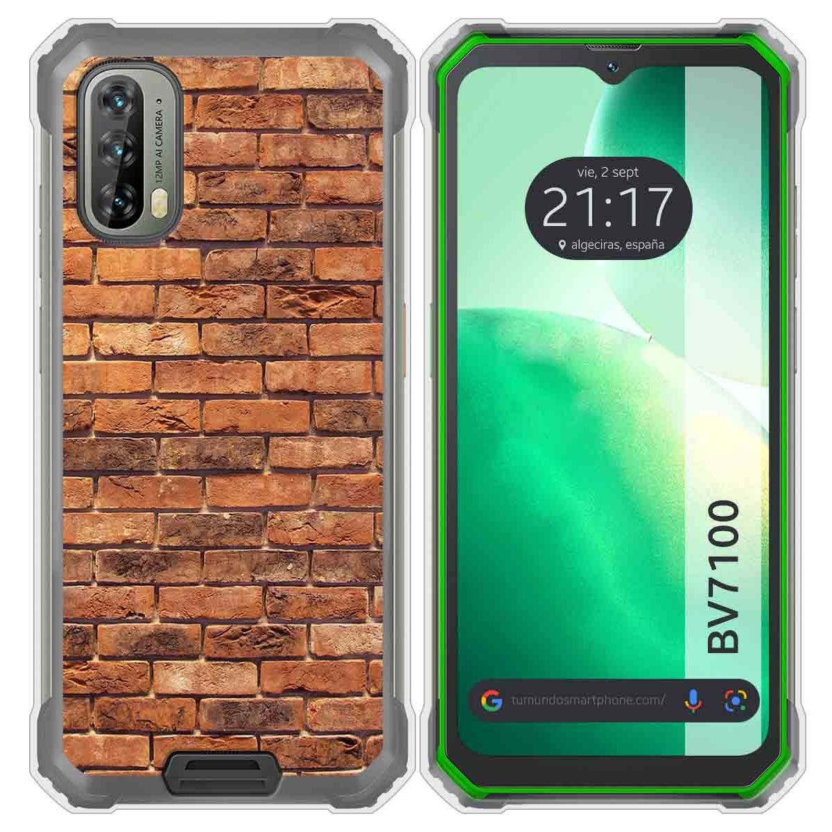 Funda Silicona para Blackview BV7100 diseño Ladrillo 04 Dibujos