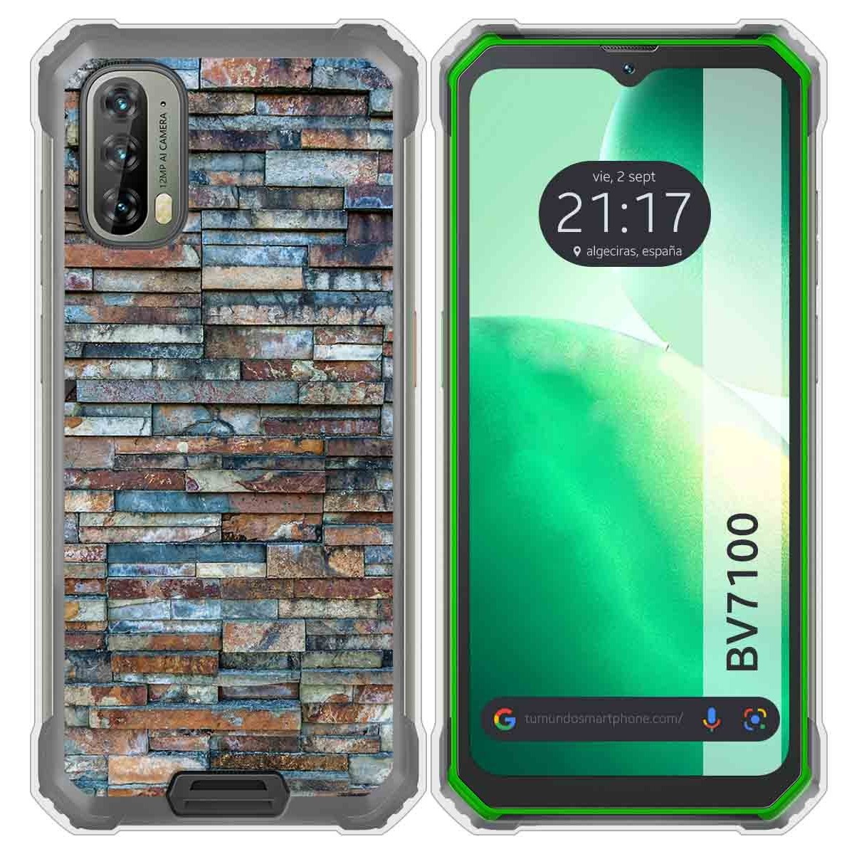 Funda Silicona para Blackview BV7100 diseño Ladrillo 05 Dibujos