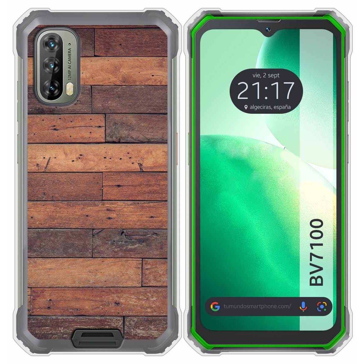 Funda Silicona para Blackview BV7100 diseño Madera 03 Dibujos