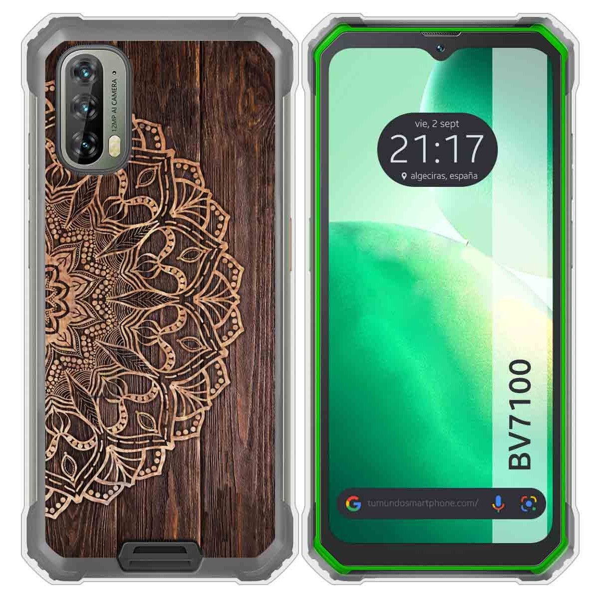 Funda Silicona para Blackview BV7100 diseño Madera 06 Dibujos