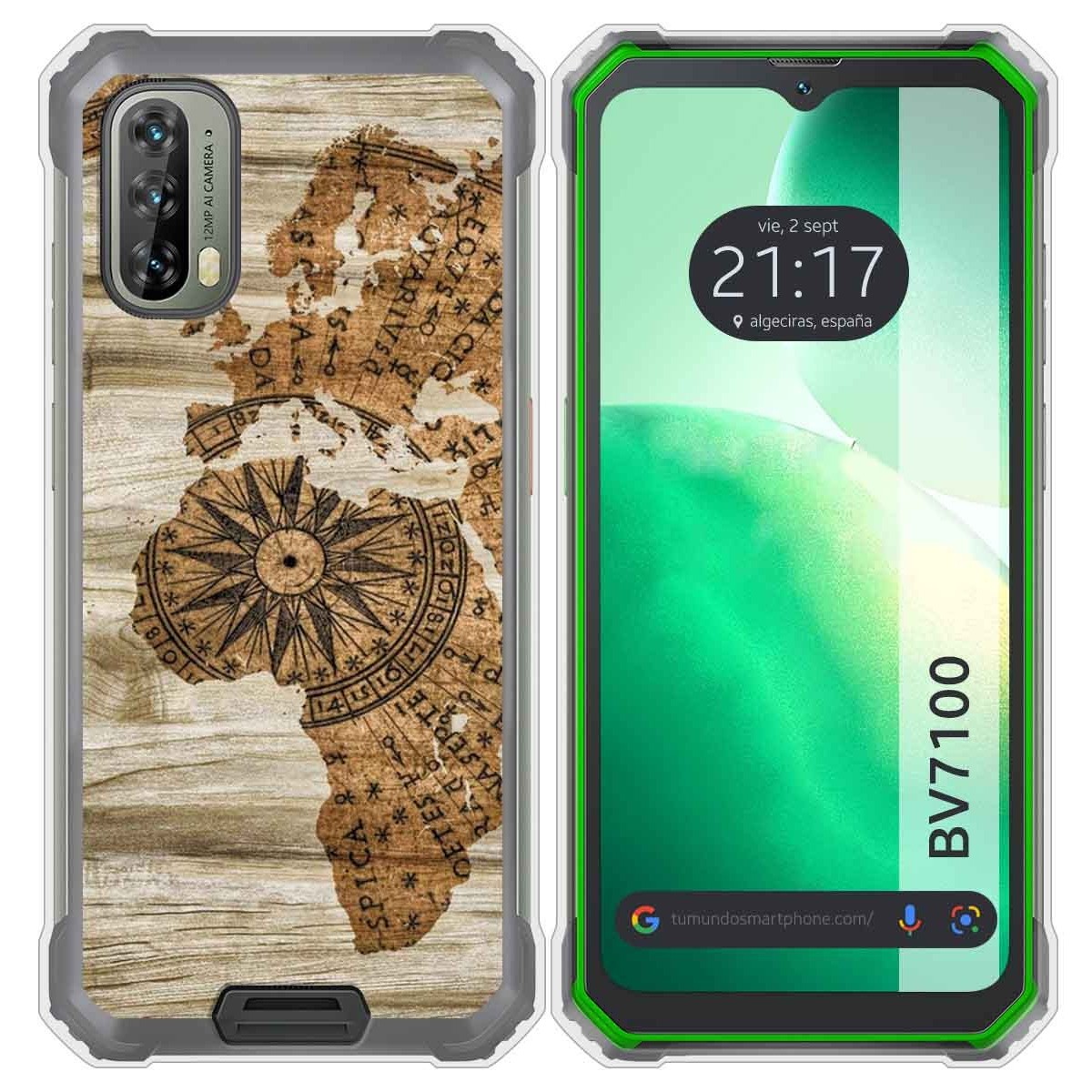 Funda Silicona para Blackview BV7100 diseño Madera 07 Dibujos