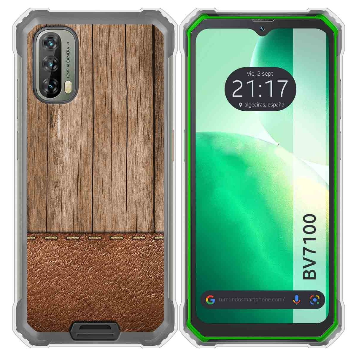 Funda Silicona para Blackview BV7100 diseño Madera 09 Dibujos