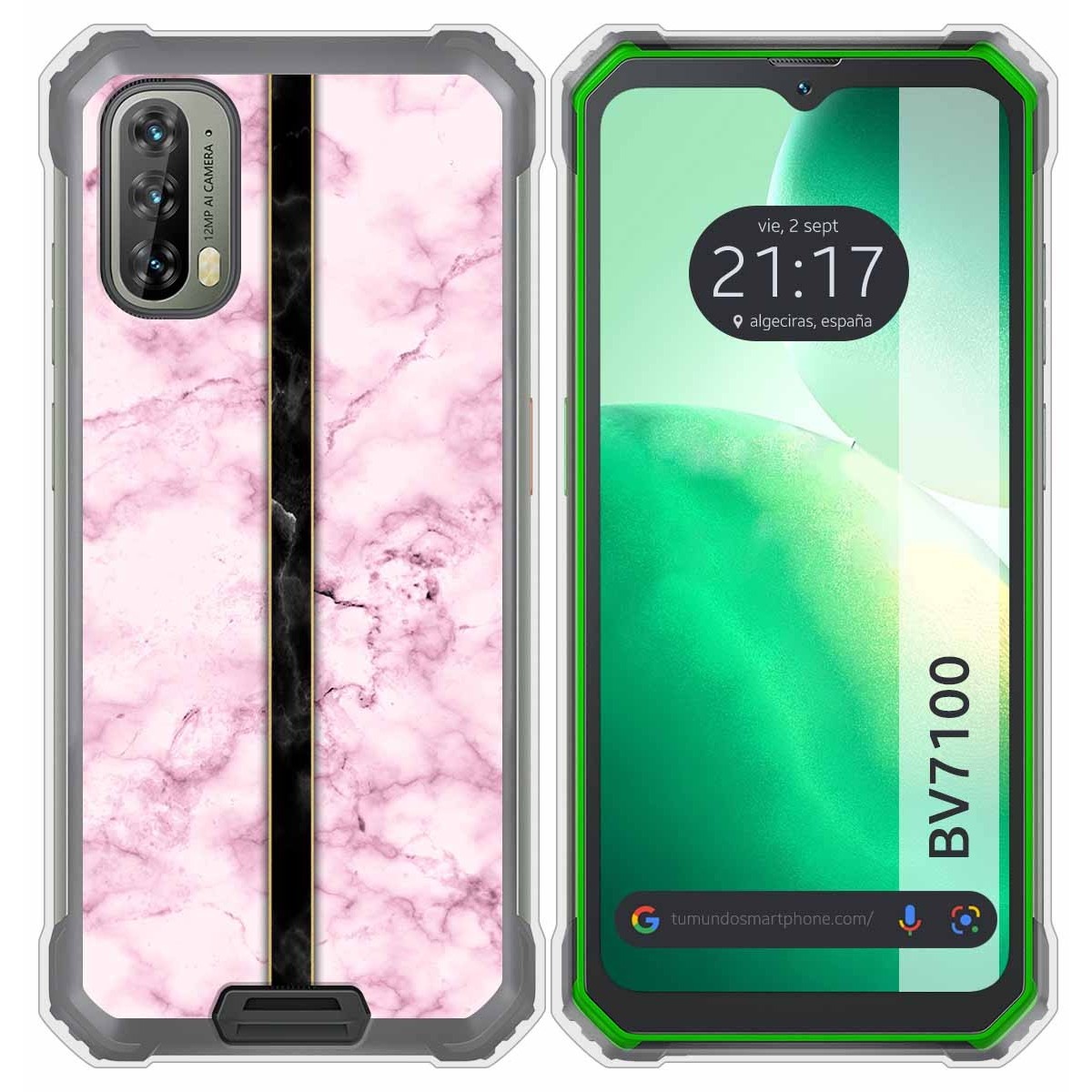 Funda Silicona para Blackview BV7100 diseño Mármol 04 Dibujos