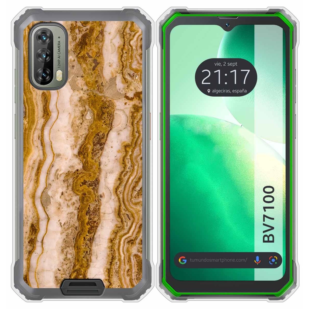 Funda Silicona para Blackview BV7100 diseño Mármol 10 Dibujos