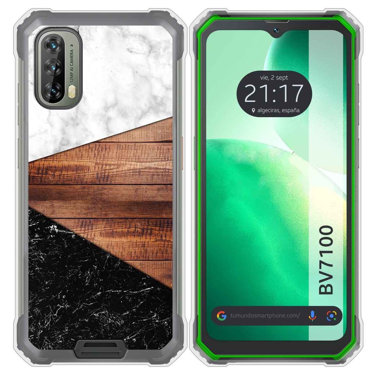 Funda Silicona para Blackview BV7100 diseño Mármol 11 Dibujos