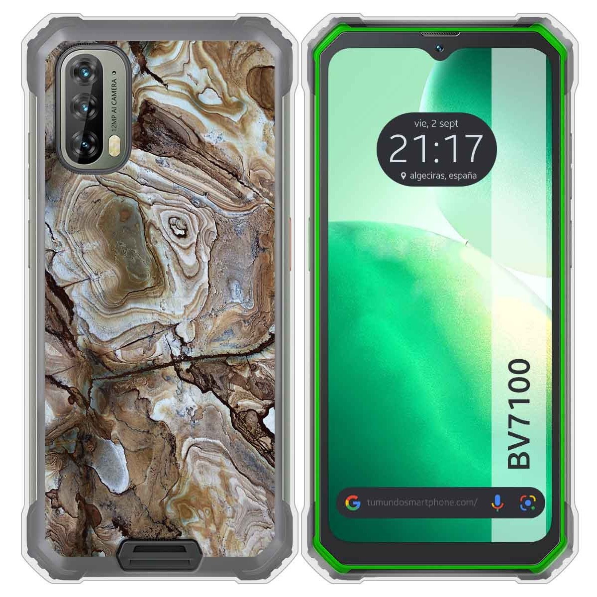 Funda Silicona para Blackview BV7100 diseño Mármol 14 Dibujos