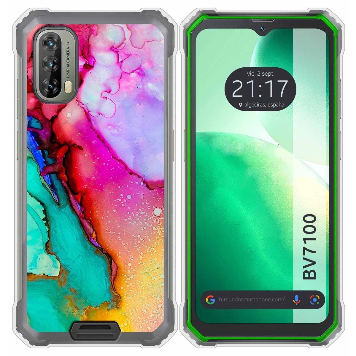 Funda Silicona para Blackview BV7100 diseño Mármol 15 Dibujos