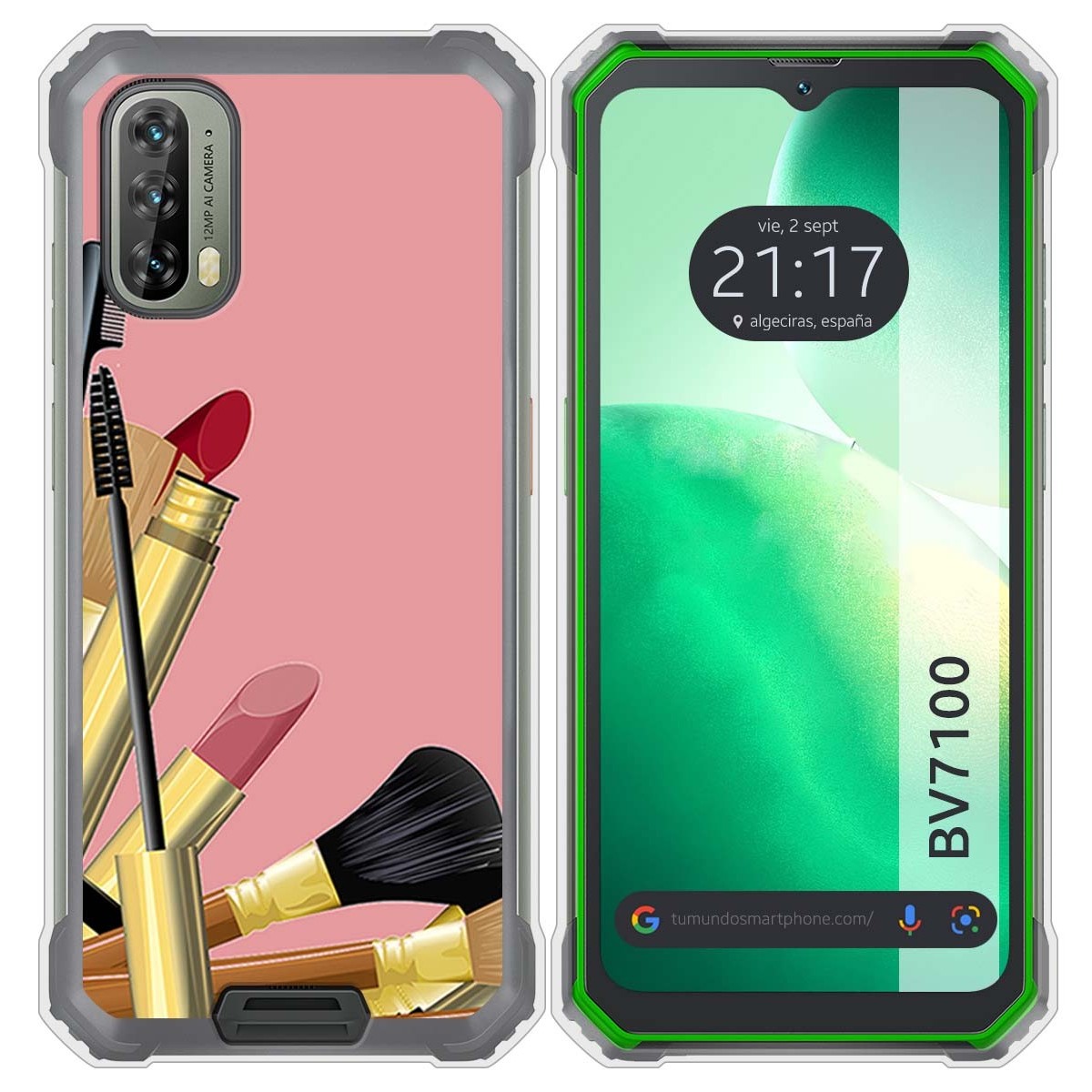 Funda Silicona para Blackview BV7100 diseño Brochas Dibujos