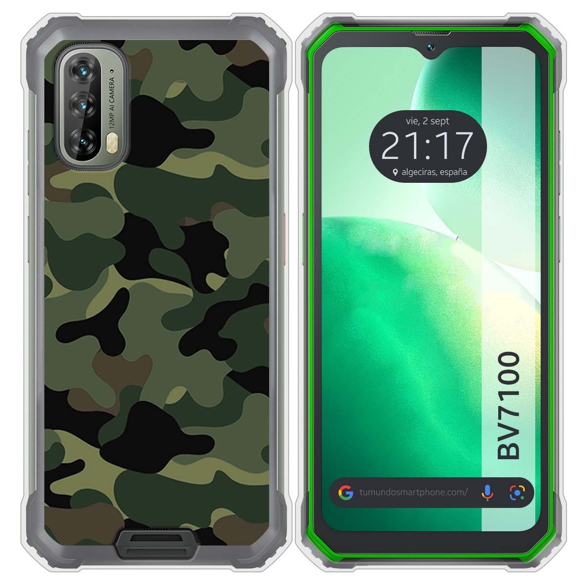 Funda Silicona para Blackview BV7100 diseño Camuflaje Dibujos
