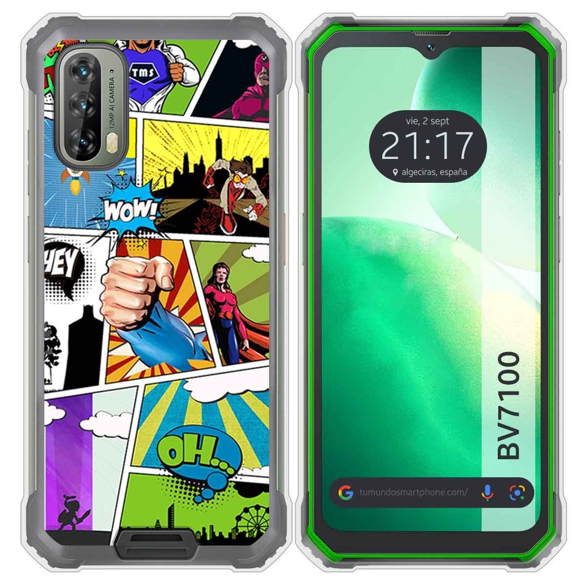 Funda Silicona para Blackview BV7100 diseño Comic Dibujos