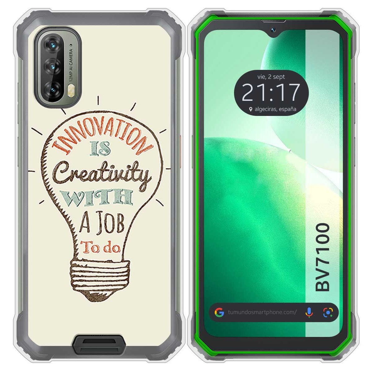 Funda Silicona para Blackview BV7100 diseño Creativity Dibujos