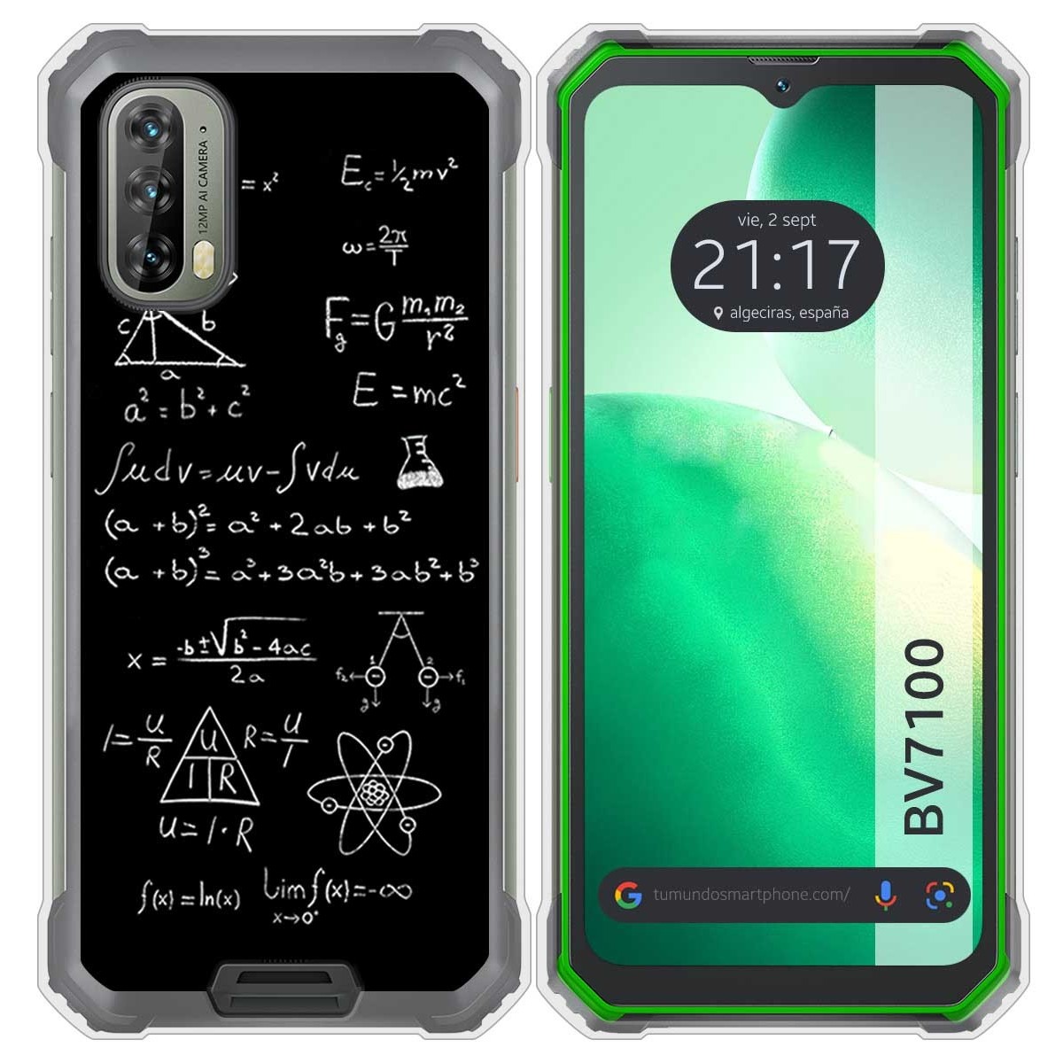 Funda Silicona para Blackview BV7100 diseño Formulas Dibujos